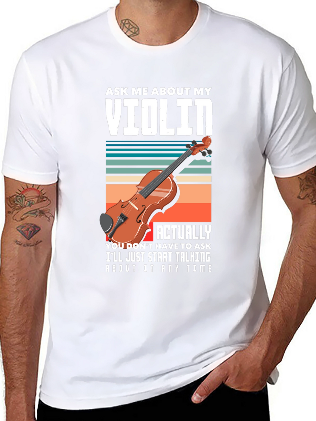 Ask Me About My Violin T-Shirt