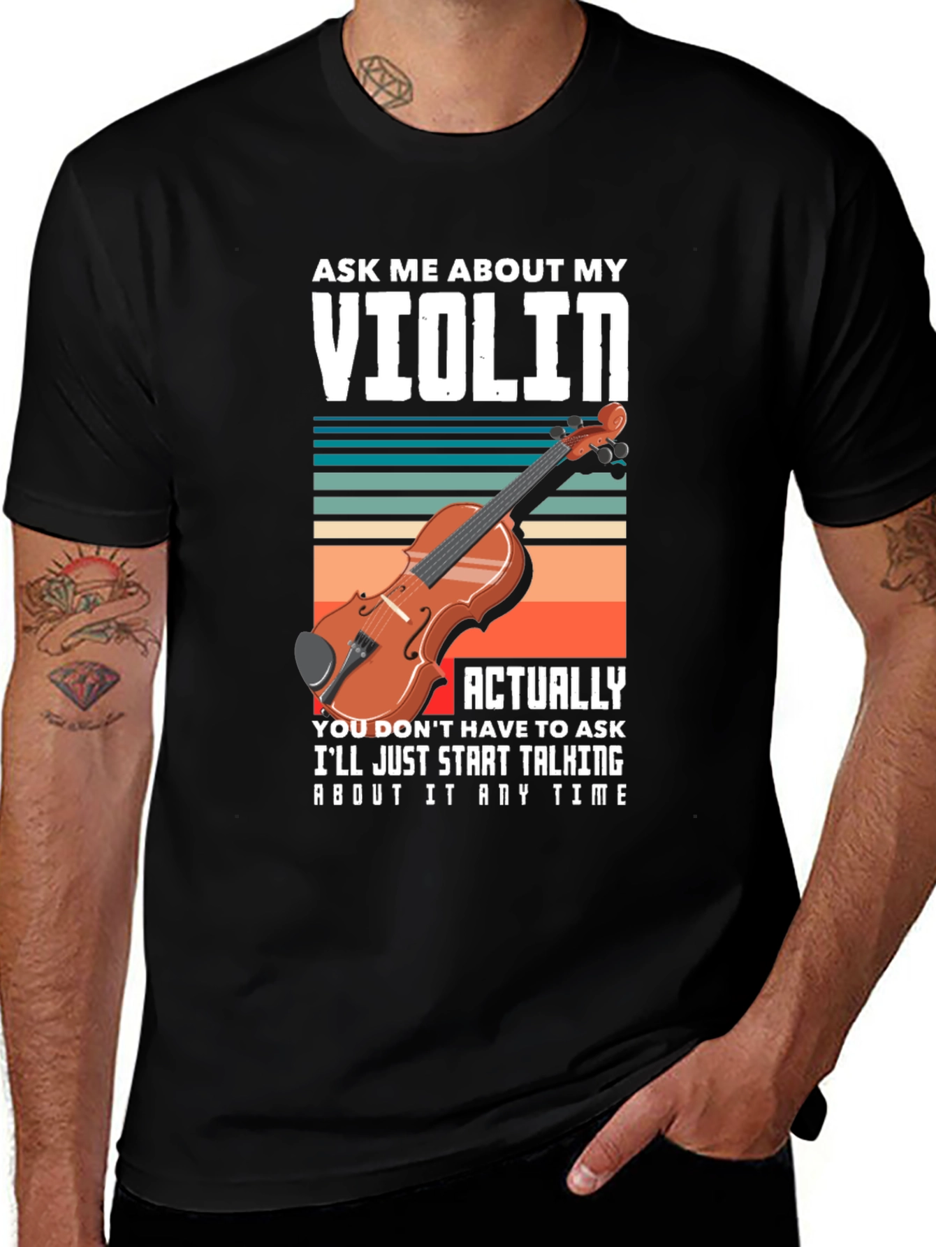 Ask Me About My Violin T-Shirt