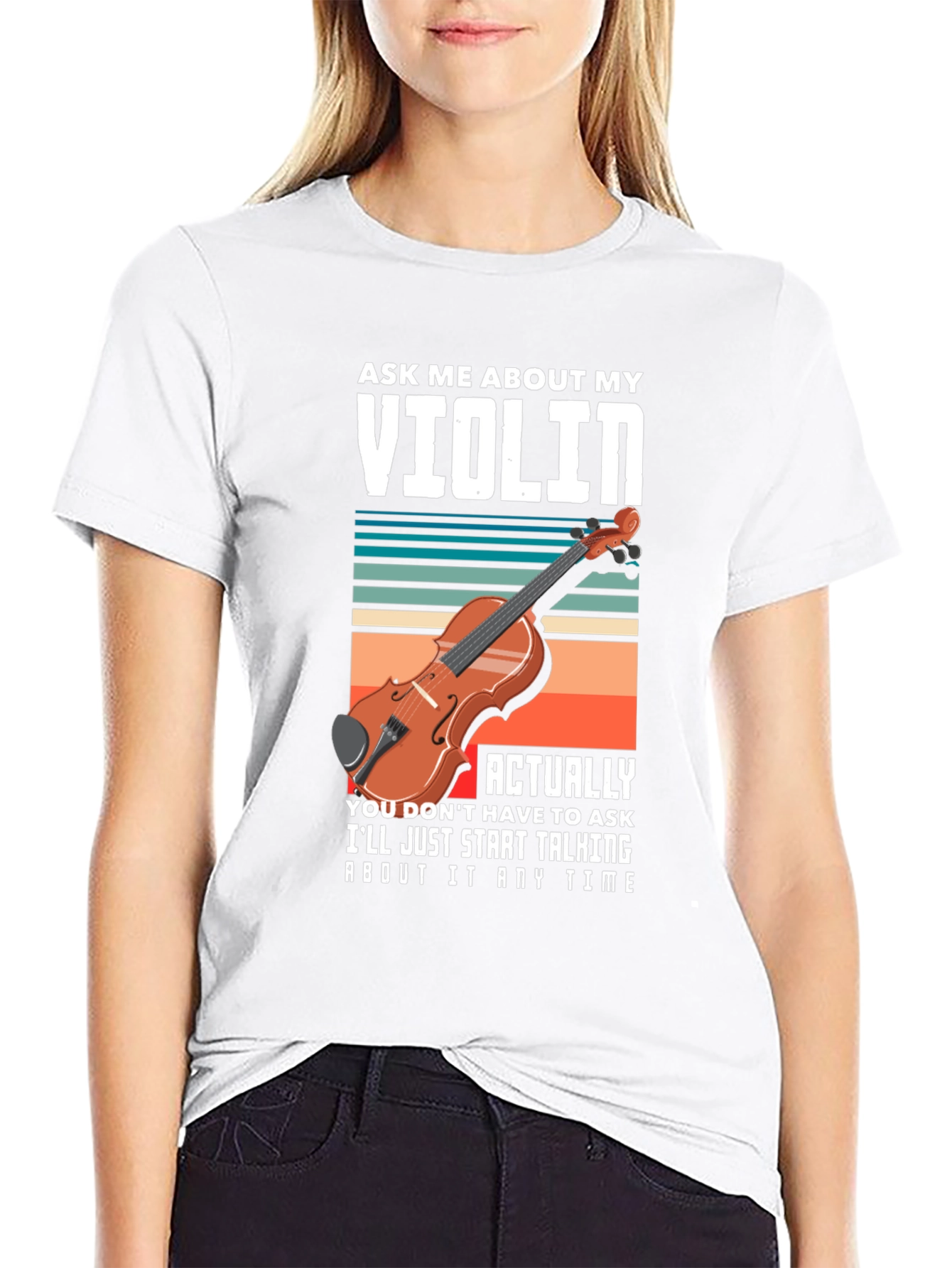 Ask Me About My Violin T-Shirt