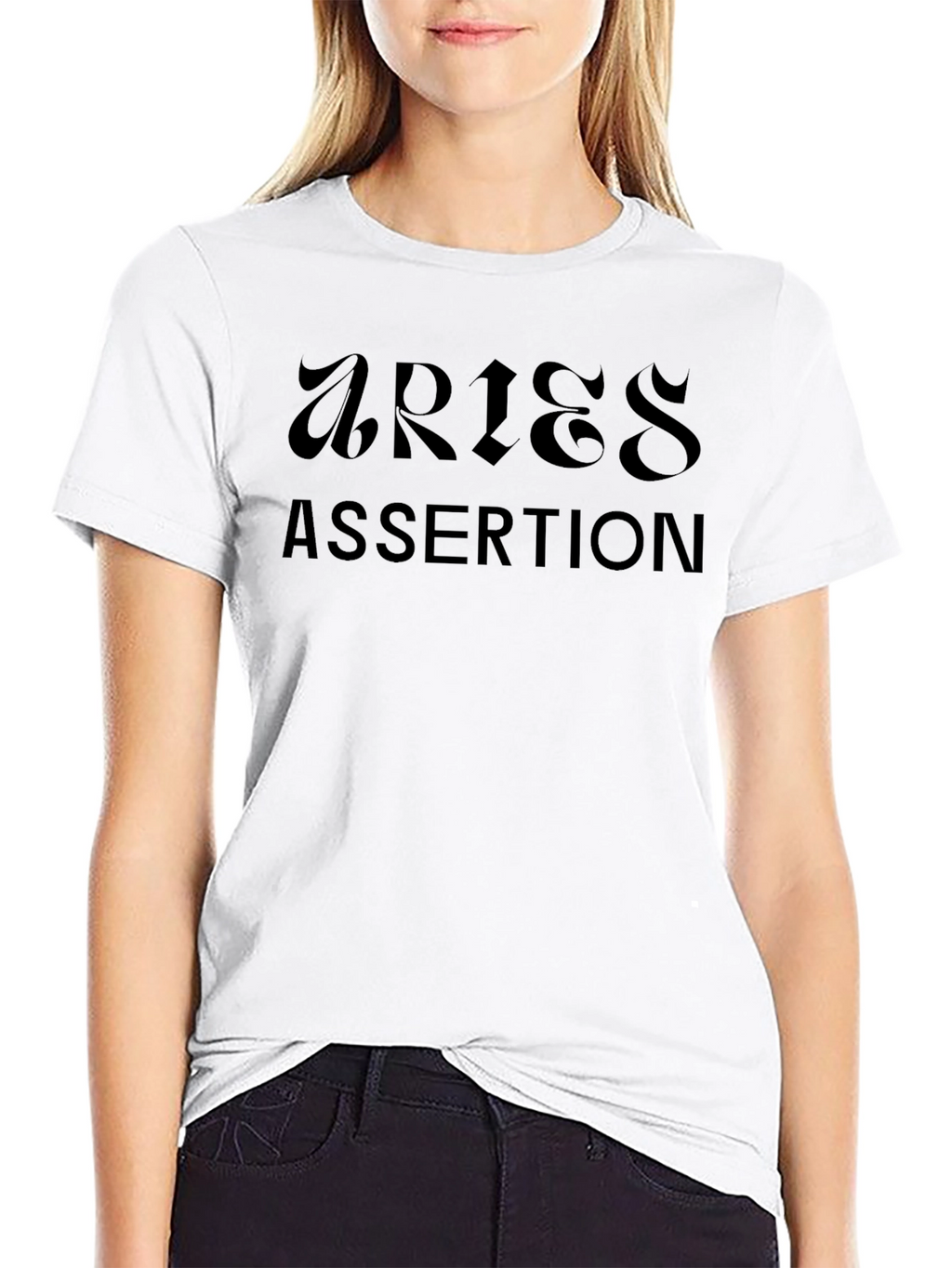 Aries Assertion Black Graphic T-Shirt