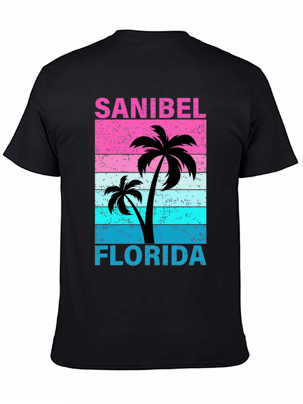 Sanibel Florida Palm Tree Retro T-Shirt