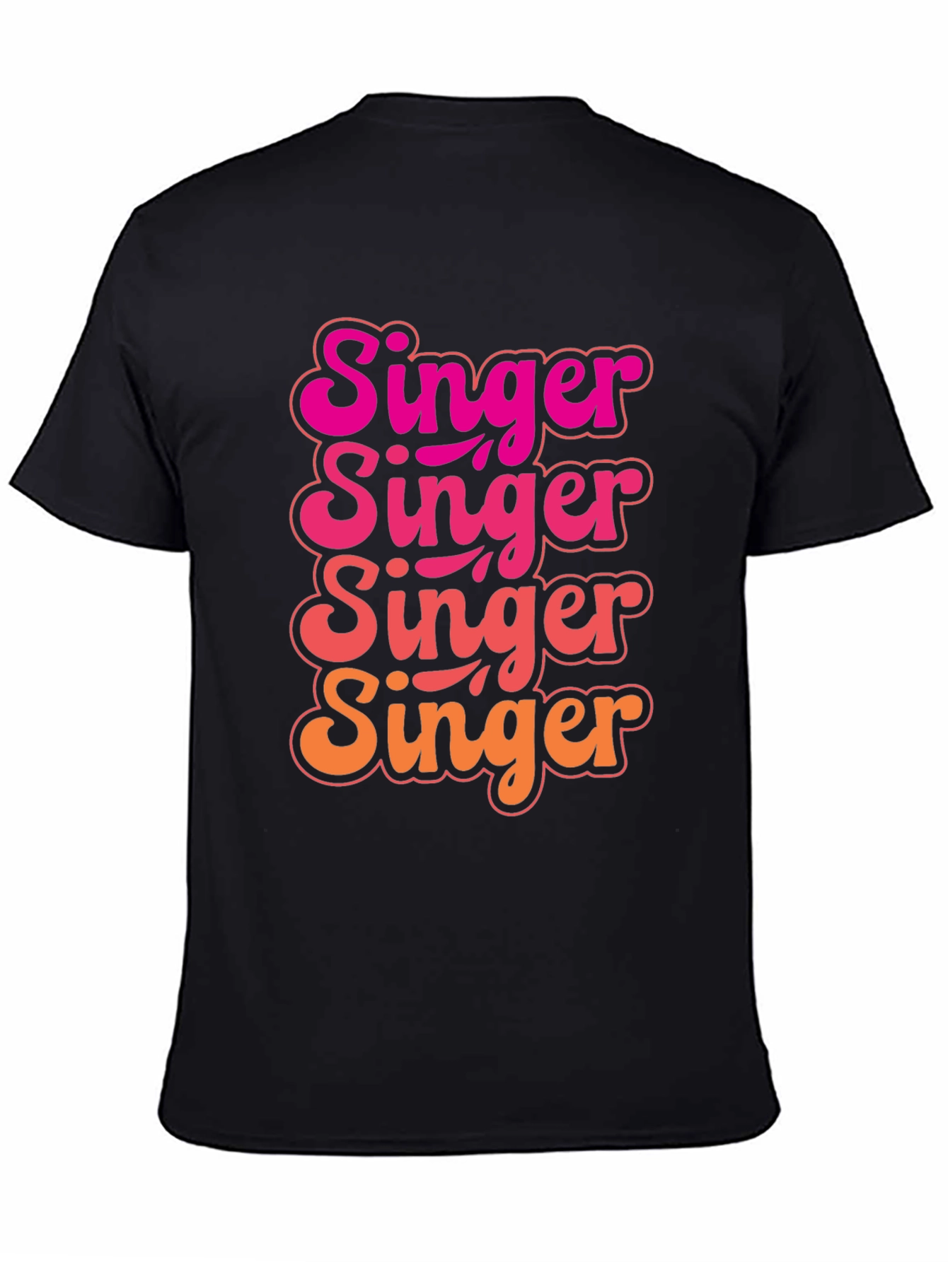 Singer Graphic Tee - Retro Inspired Black T-Shirt