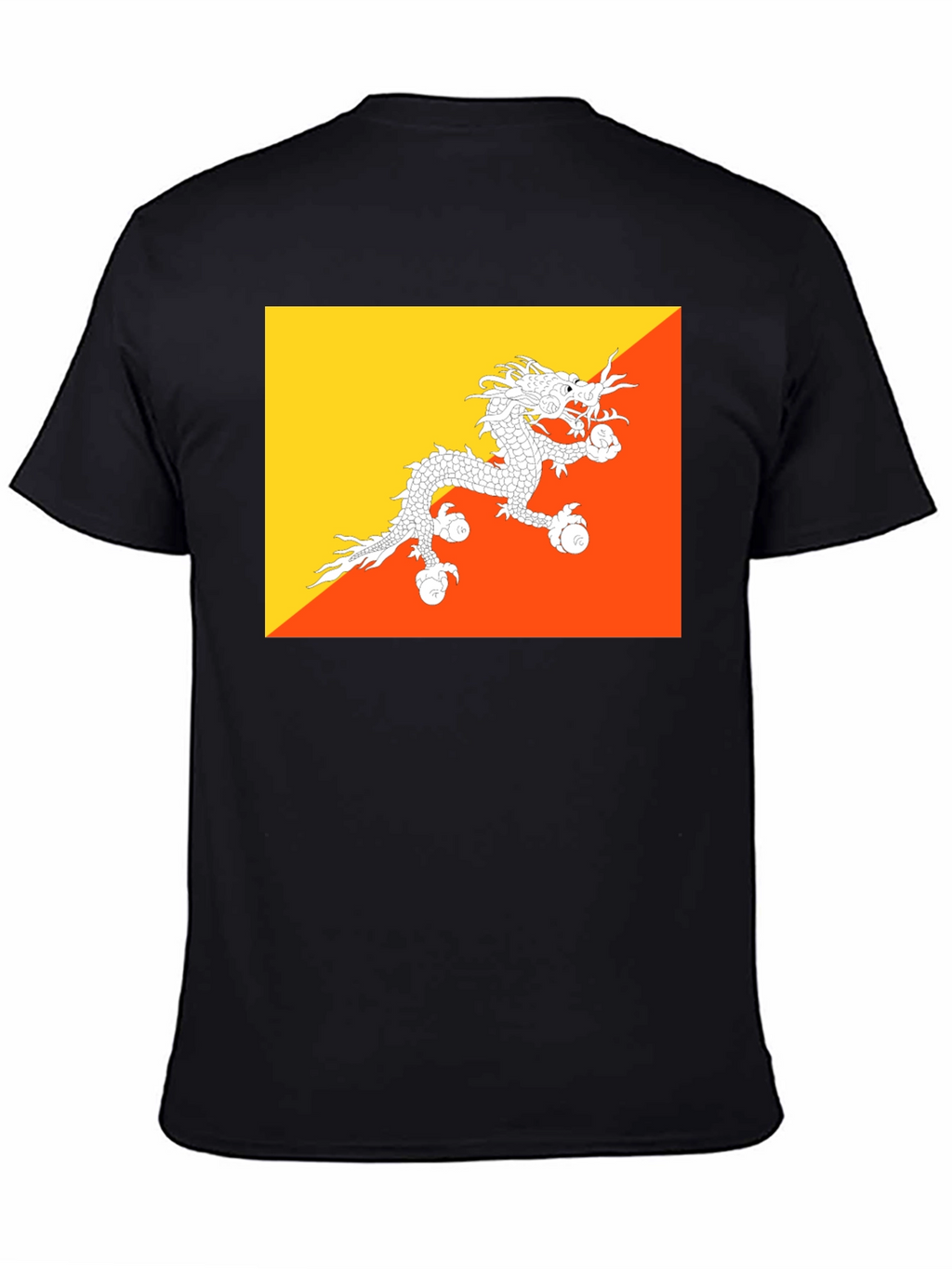 Bhutan Flag T-Shirt - Dragon Graphic Tee
