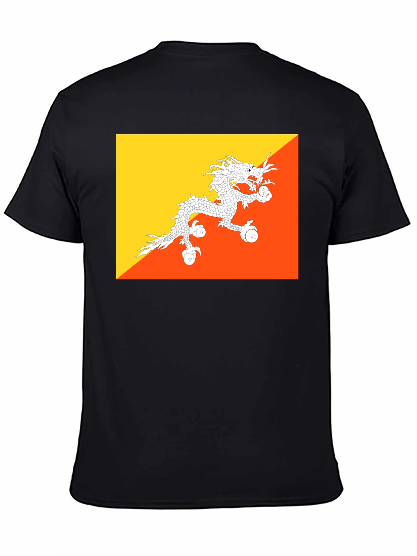 Bhutan Flag T-Shirt - Dragon Graphic Tee