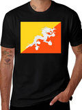 Bhutan Flag T-Shirt - Dragon Graphic Tee