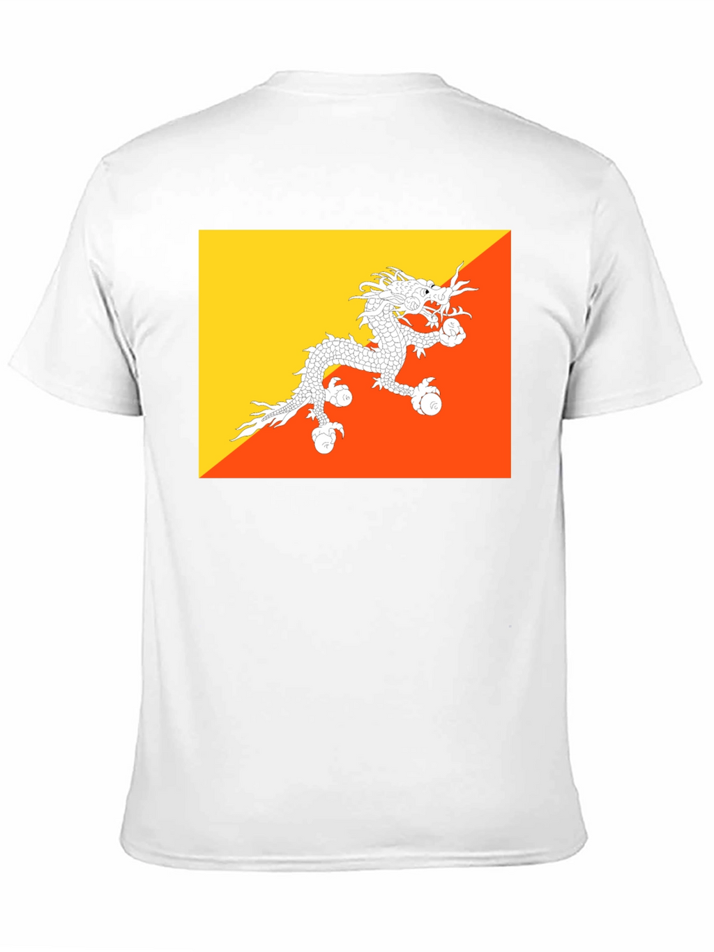 Bhutan Flag T-Shirt - Dragon Graphic Tee