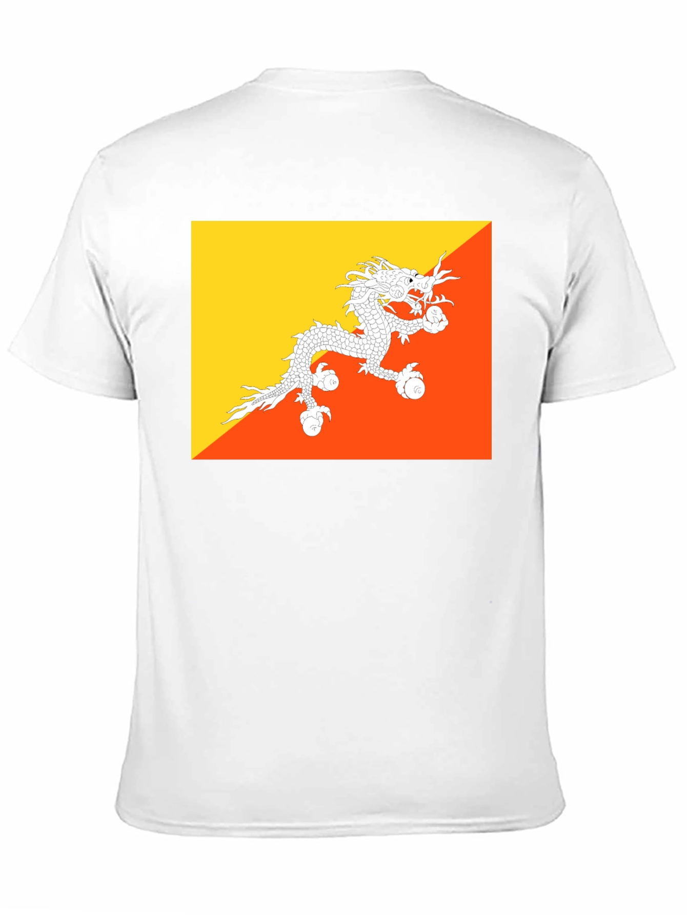 Bhutan Flag T-Shirt - Dragon Graphic Tee