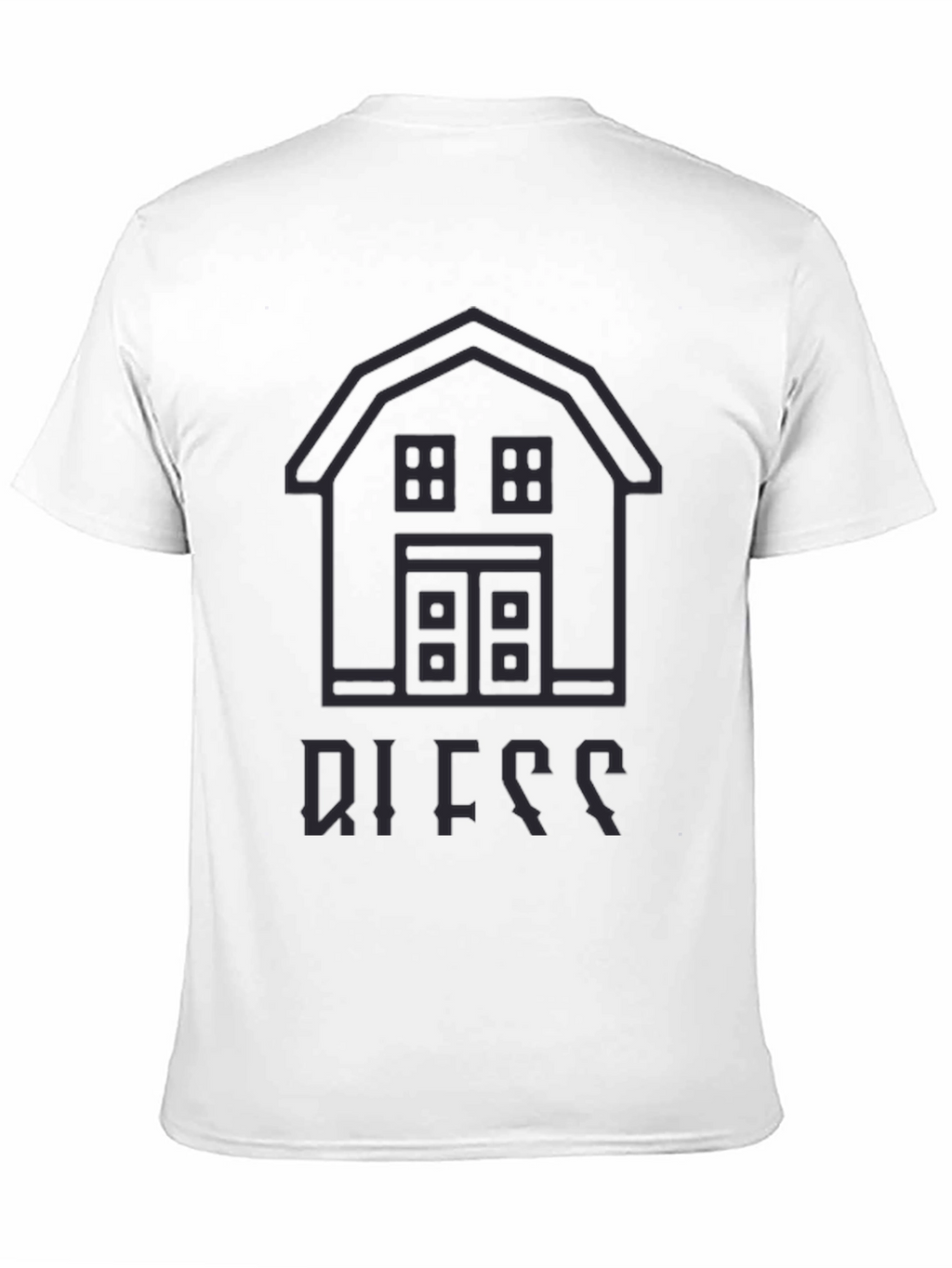 Barn Outline Black T-Shirt