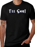 Black Tee Shirt with Fun Graphic Print