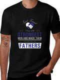 Strongest Fathers Graphic Tee - Black