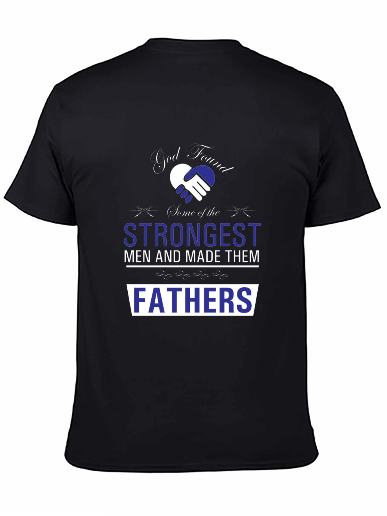 Strongest Fathers Graphic Tee - Black