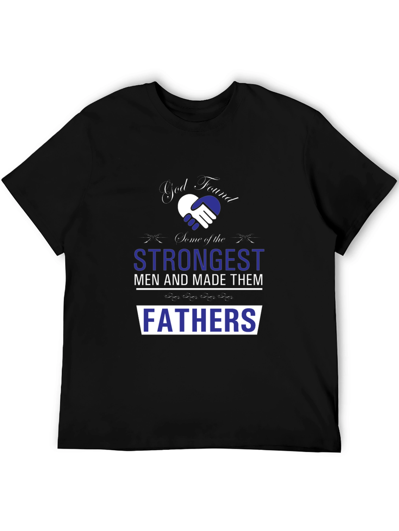 Strongest Fathers Graphic Tee - Black