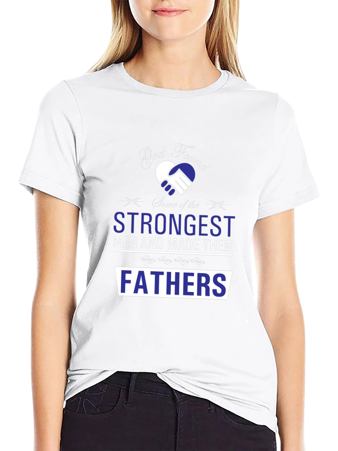 Strongest Fathers Graphic Tee - Black