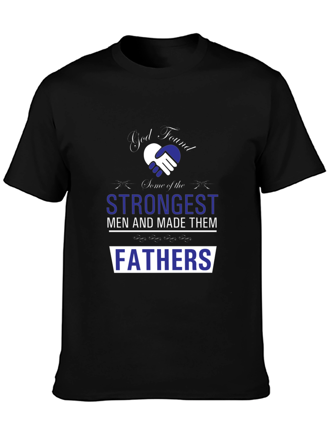 Strongest Fathers Graphic Tee - Black