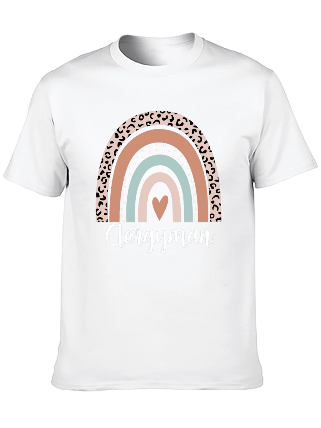 Clergyman Rainbow Heart T-Shirt