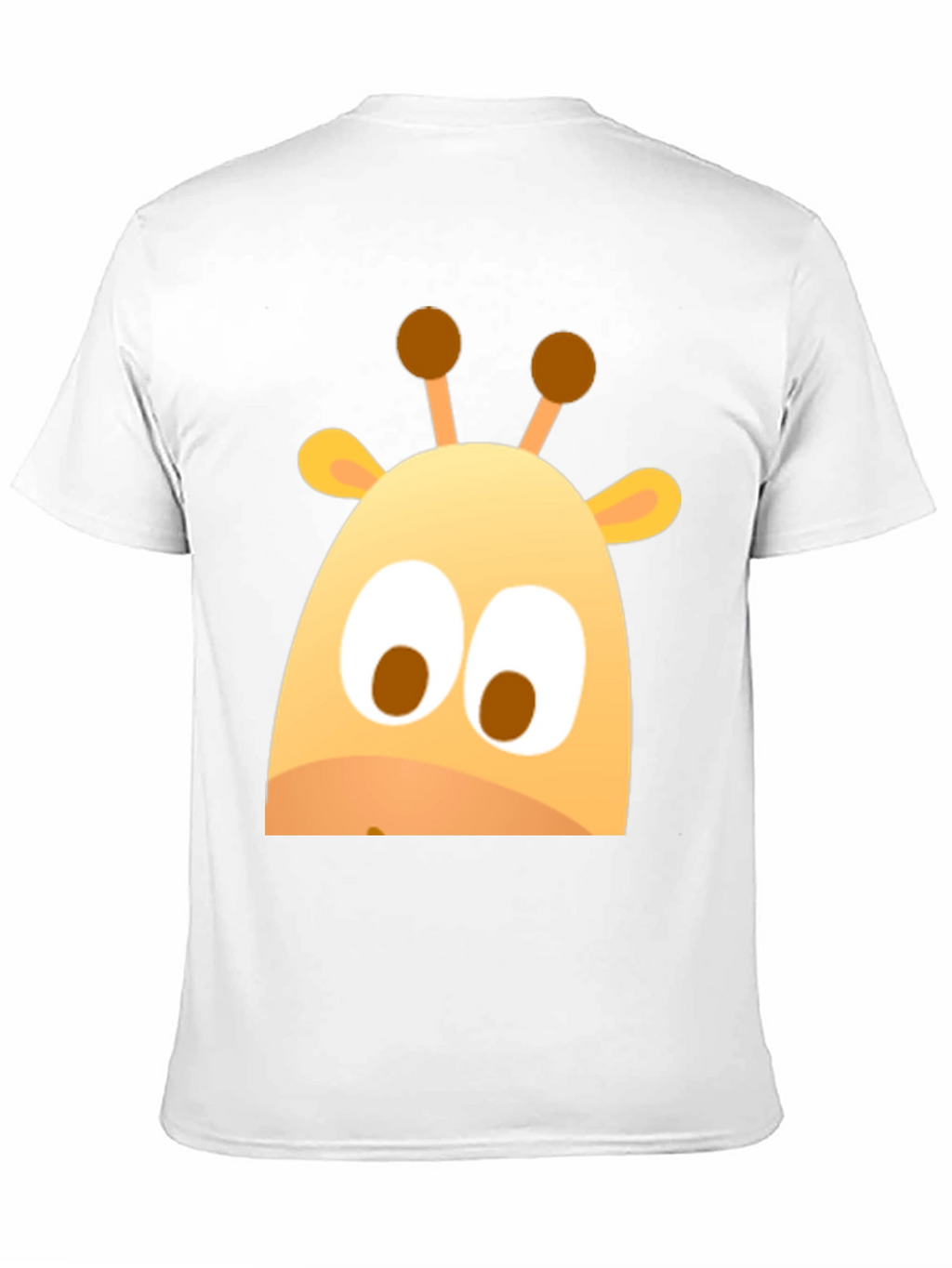 Cute Giraffe Graphic Black T-Shirt