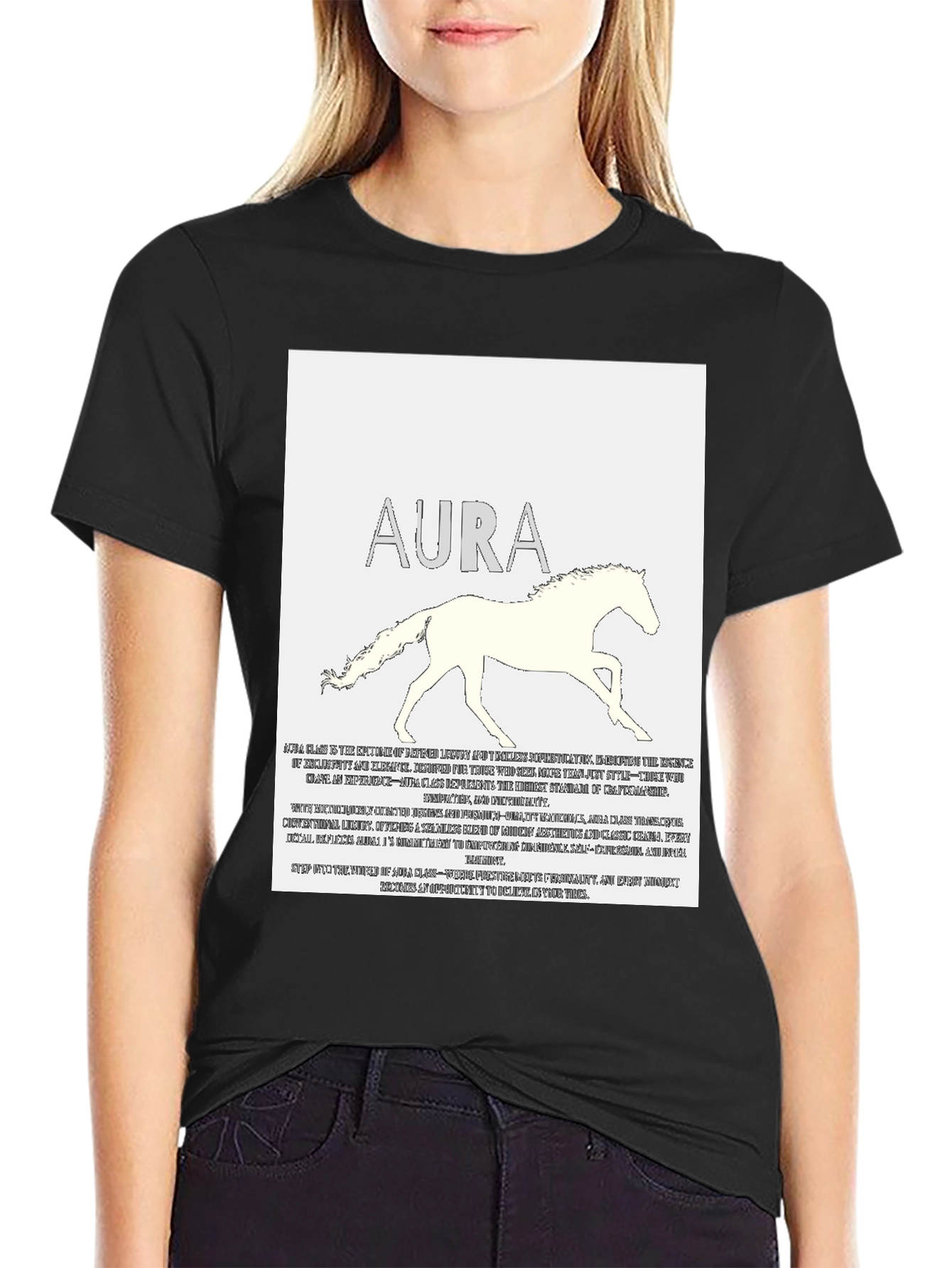 Aura Horse Graphic Tee - Stylish Casual Wear