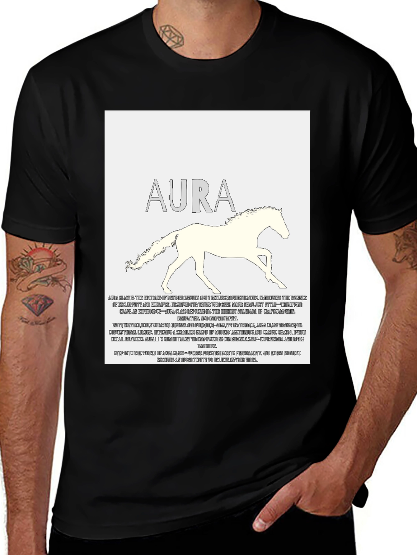 Aura Horse Graphic Tee - Stylish Casual Wear