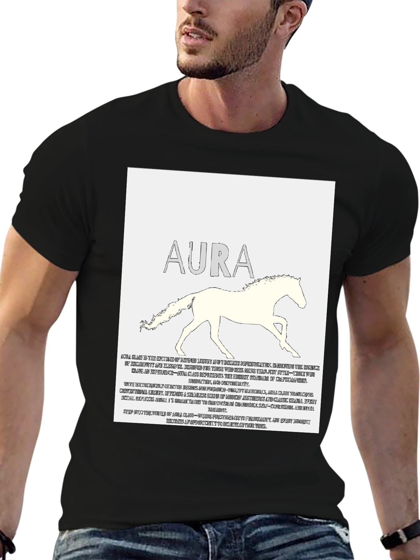 Aura Horse Graphic Tee - Stylish Casual Wear
