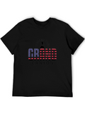 Grand Canyon Hiker T-Shirt - Patriotic Design