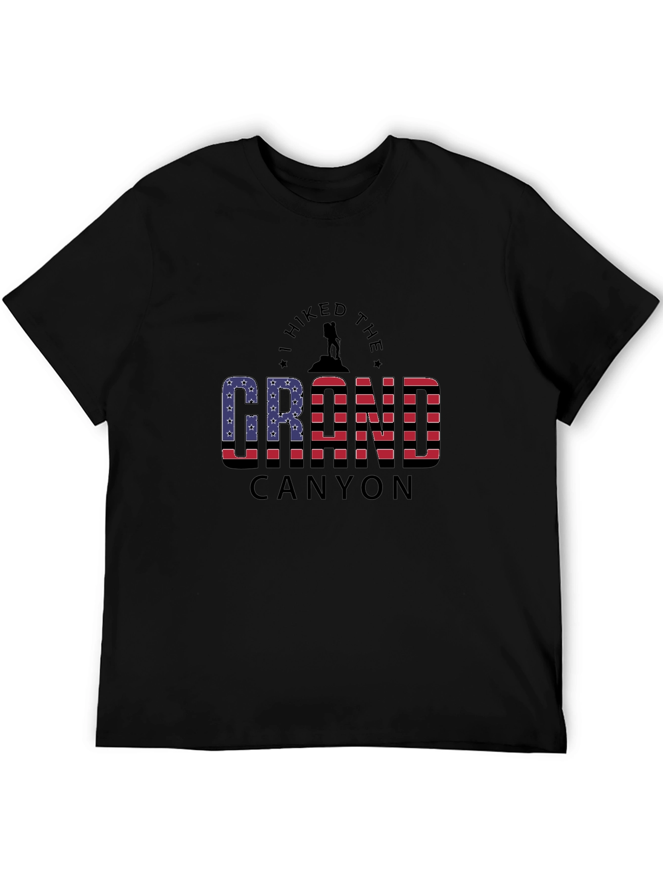 Grand Canyon Hiker T-Shirt - Patriotic Design