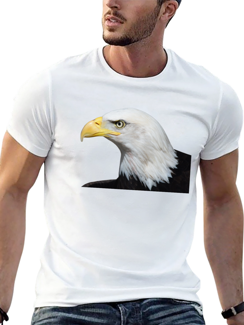 Bald Eagle Graphic Black T-Shirt