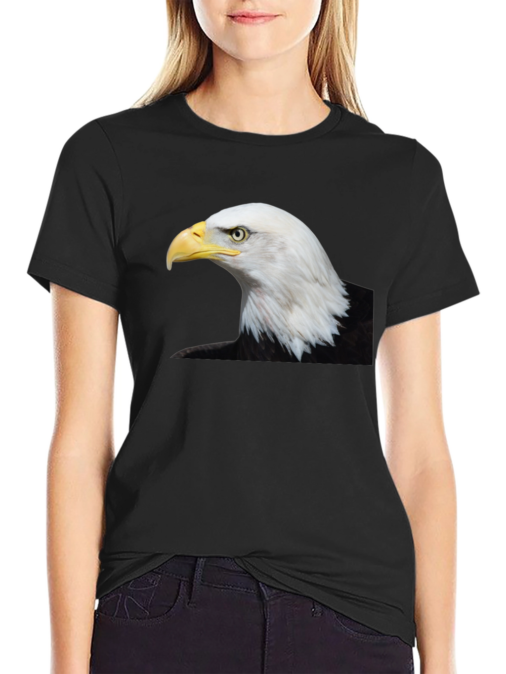 Bald Eagle Graphic Black T-Shirt
