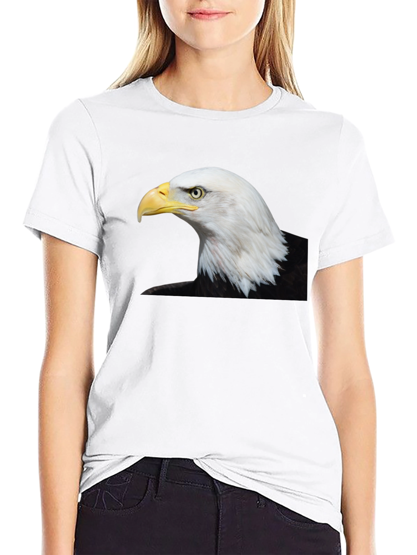 Bald Eagle Graphic Black T-Shirt