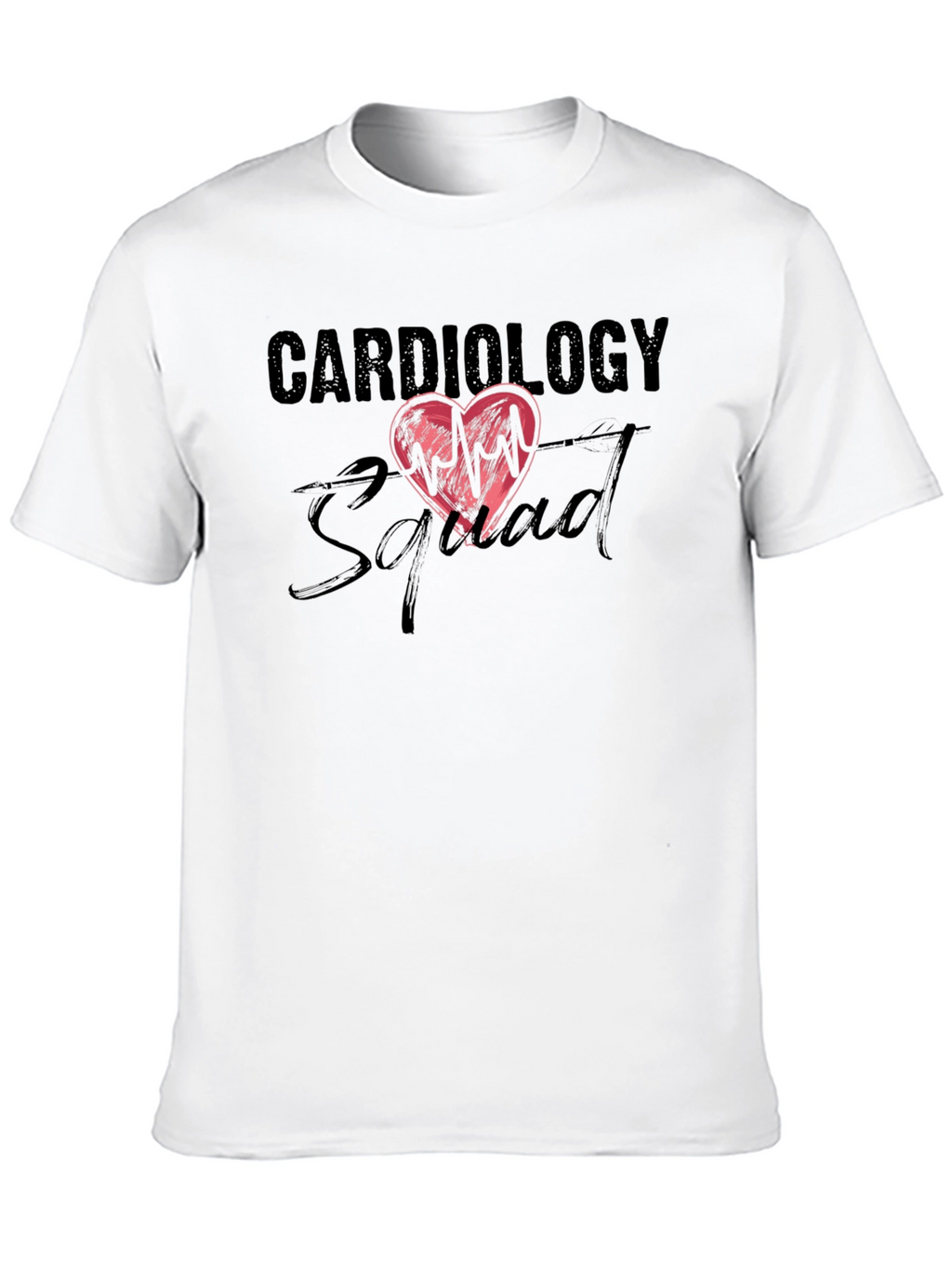 Cardiology Squad Graphic Tee - Heartbeat Design