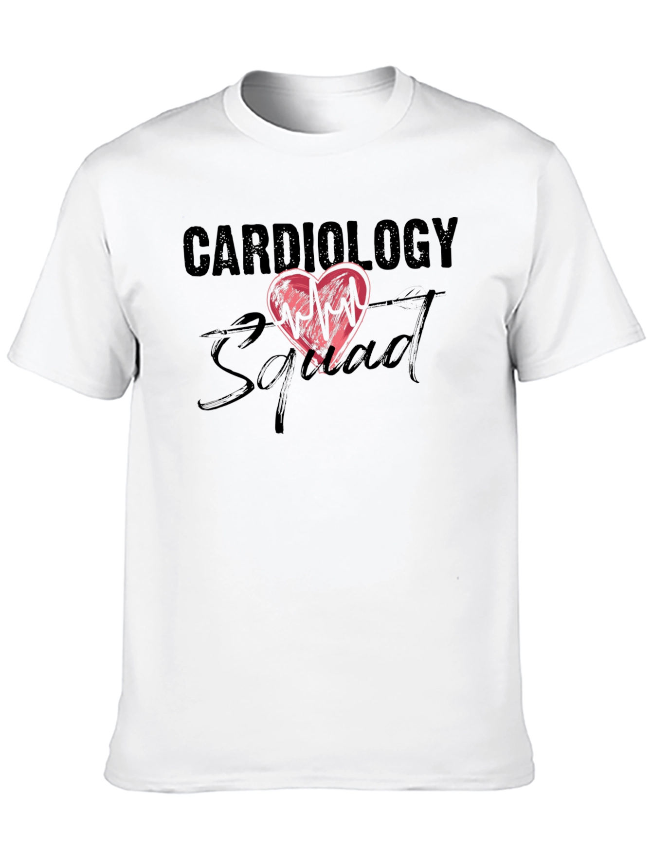 Cardiology Squad Graphic Tee - Heartbeat Design