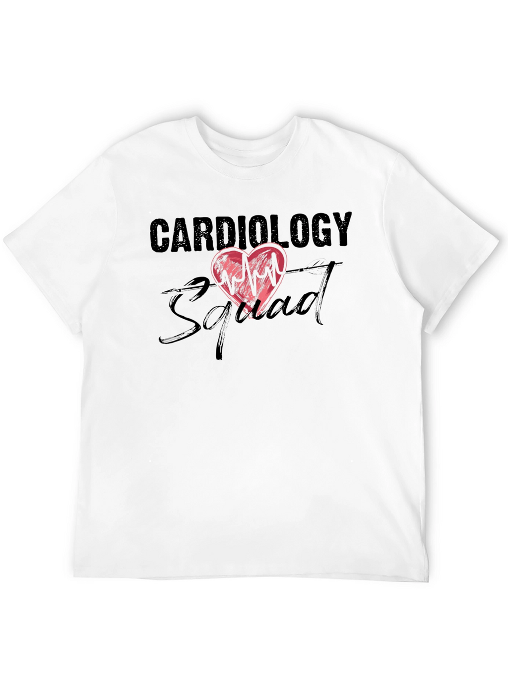 Cardiology Squad Graphic Tee - Heartbeat Design