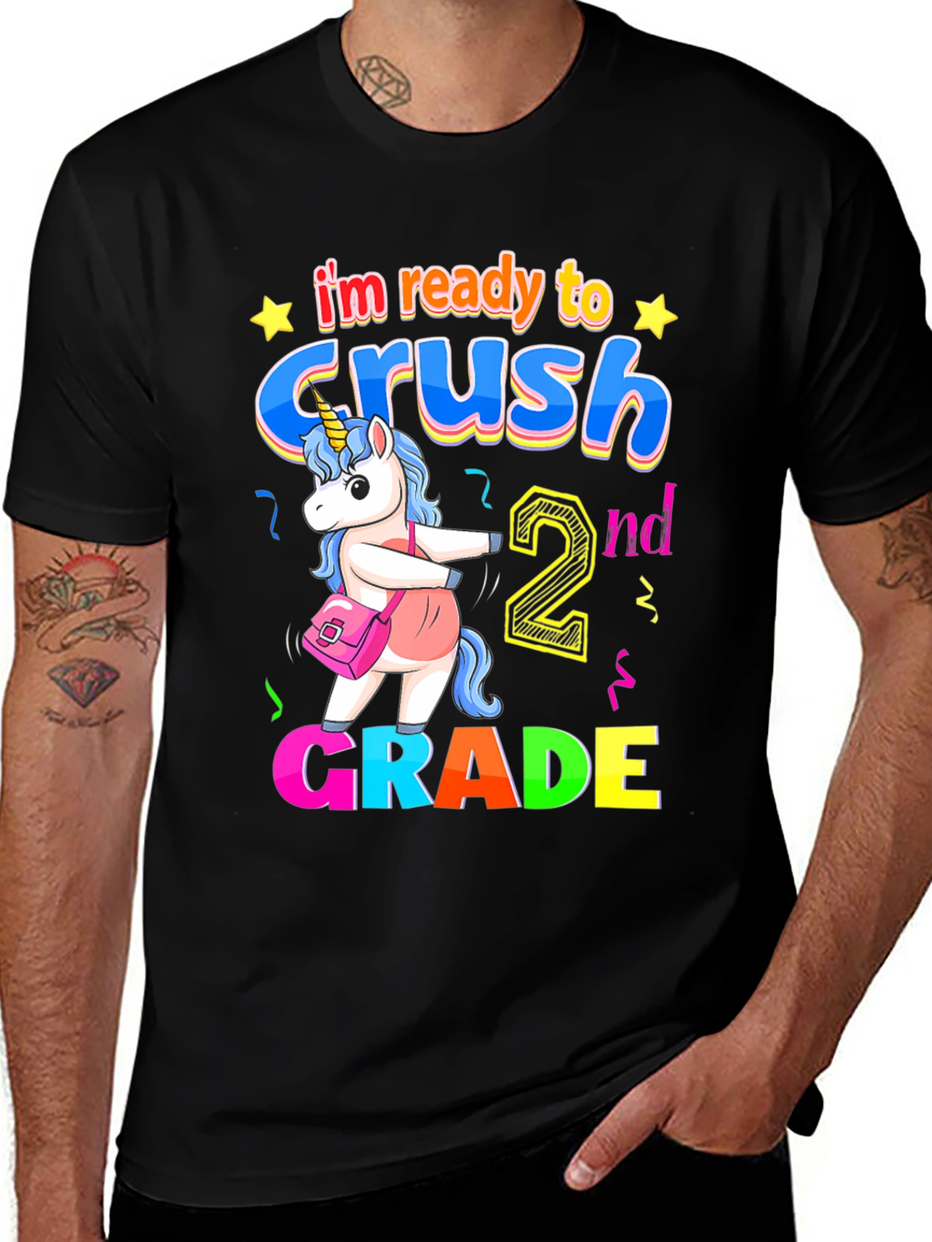 Crush 2nd Grade Unicorn T-Shirt
