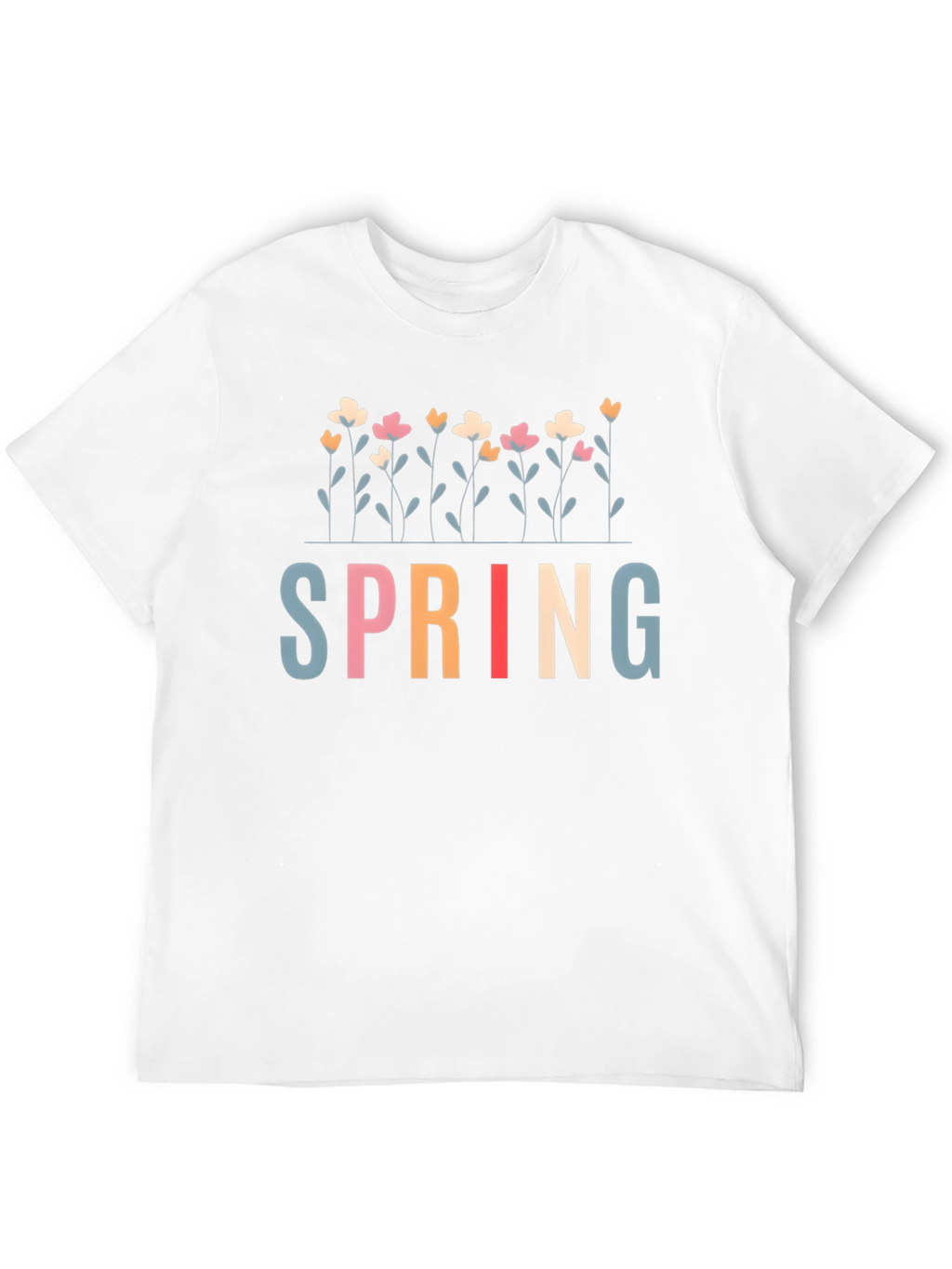 Floral Spring T-Shirt - Stylish Casual Wear