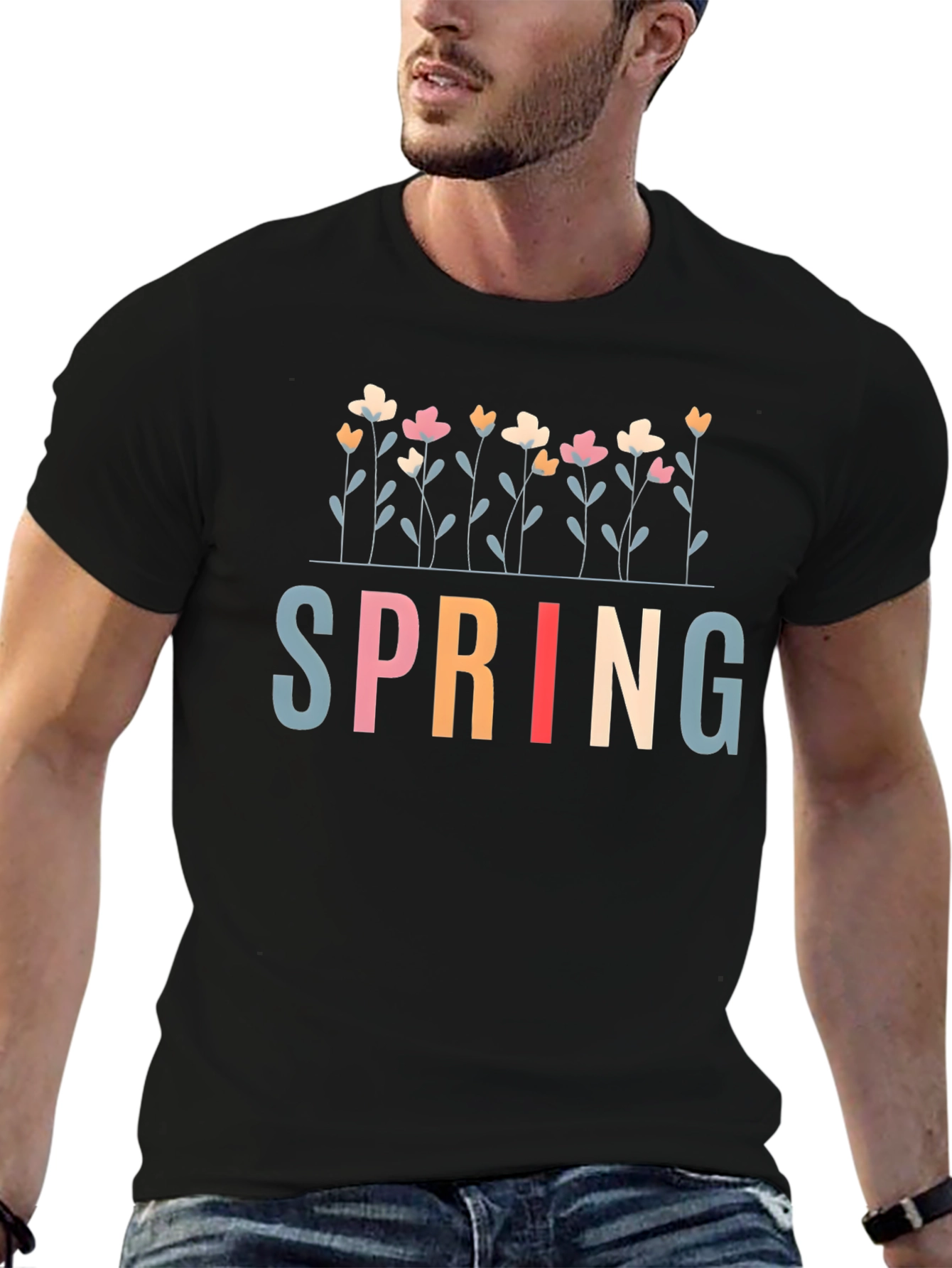 Floral Spring T-Shirt - Stylish Casual Wear