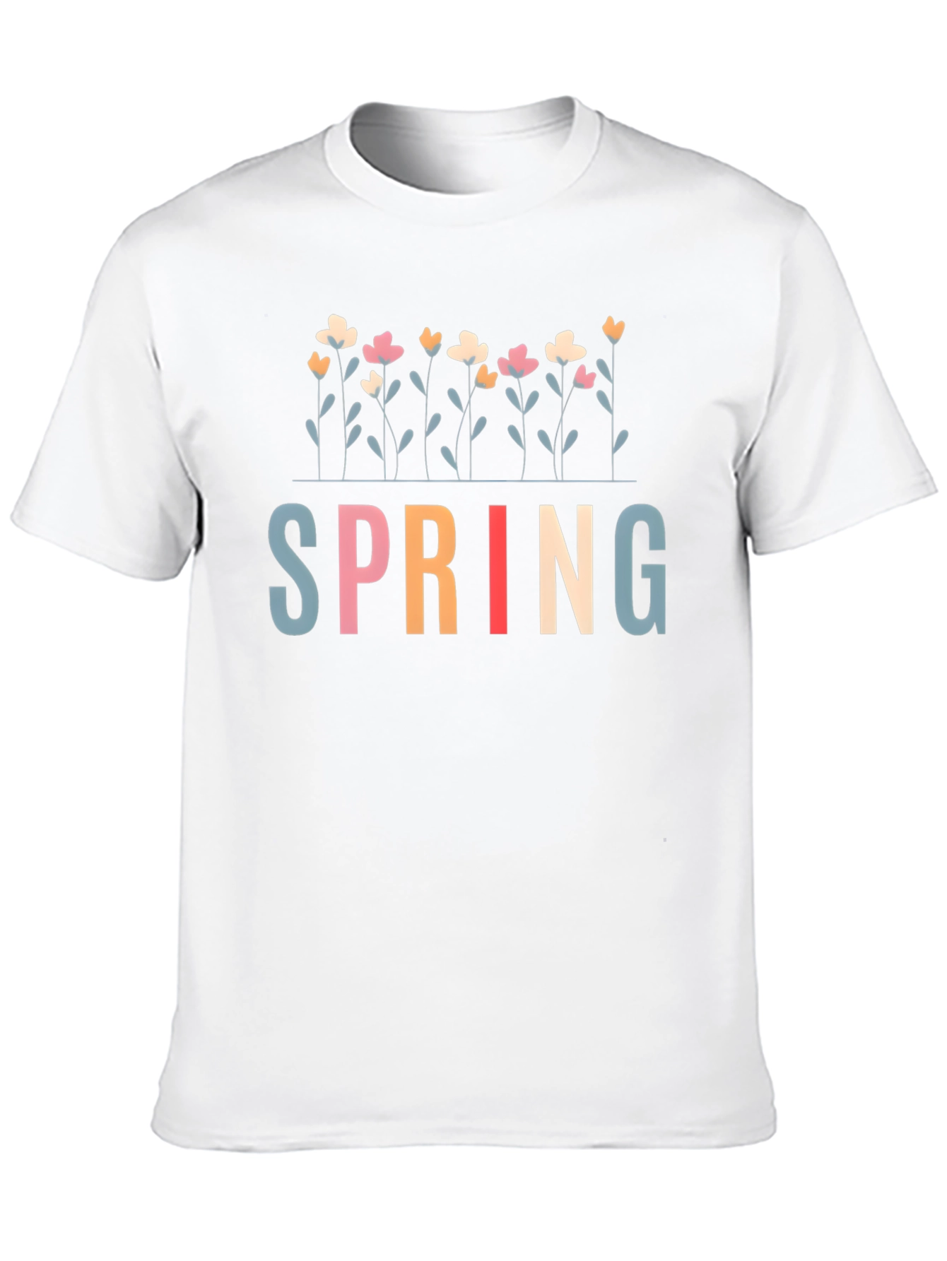Floral Spring T-Shirt - Stylish Casual Wear