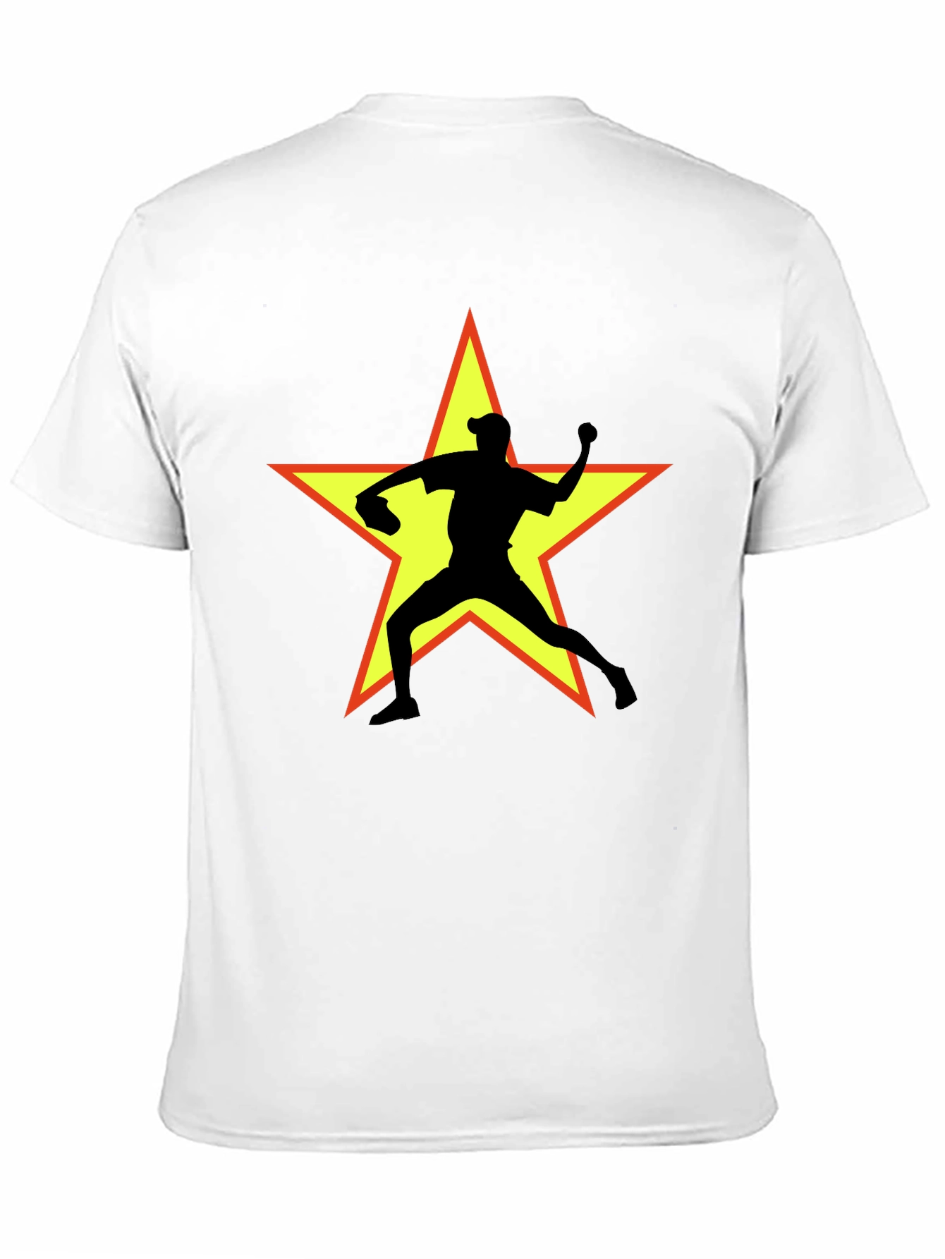 Star Pitcher Graphic T-Shirt - Black