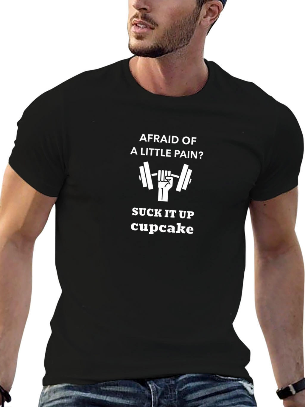 Afraid of Pain? Gym T-Shirt - Workout Motivation