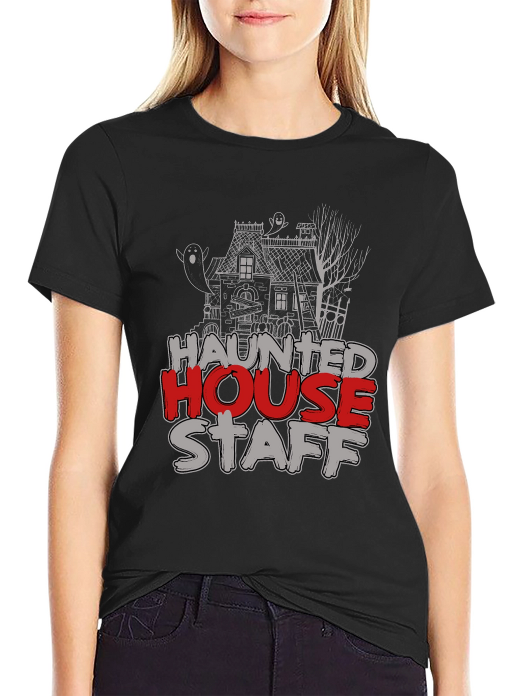 Haunted House Staff Halloween T-Shirt