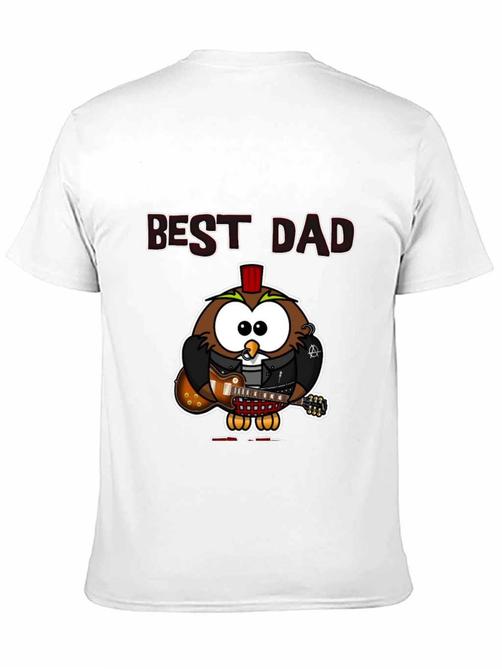 Best Dad Owl Guitar T-Shirt
