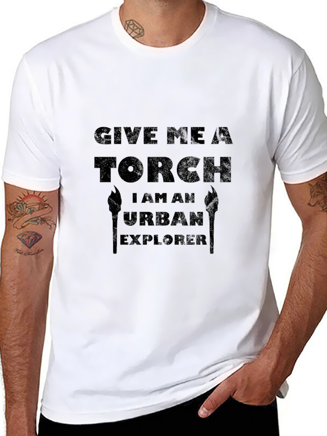 Urban Explorer Torch Graphic Tee - Black