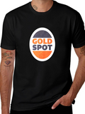 Retro Gold Spot T-Shirt - Soft Cotton Blend