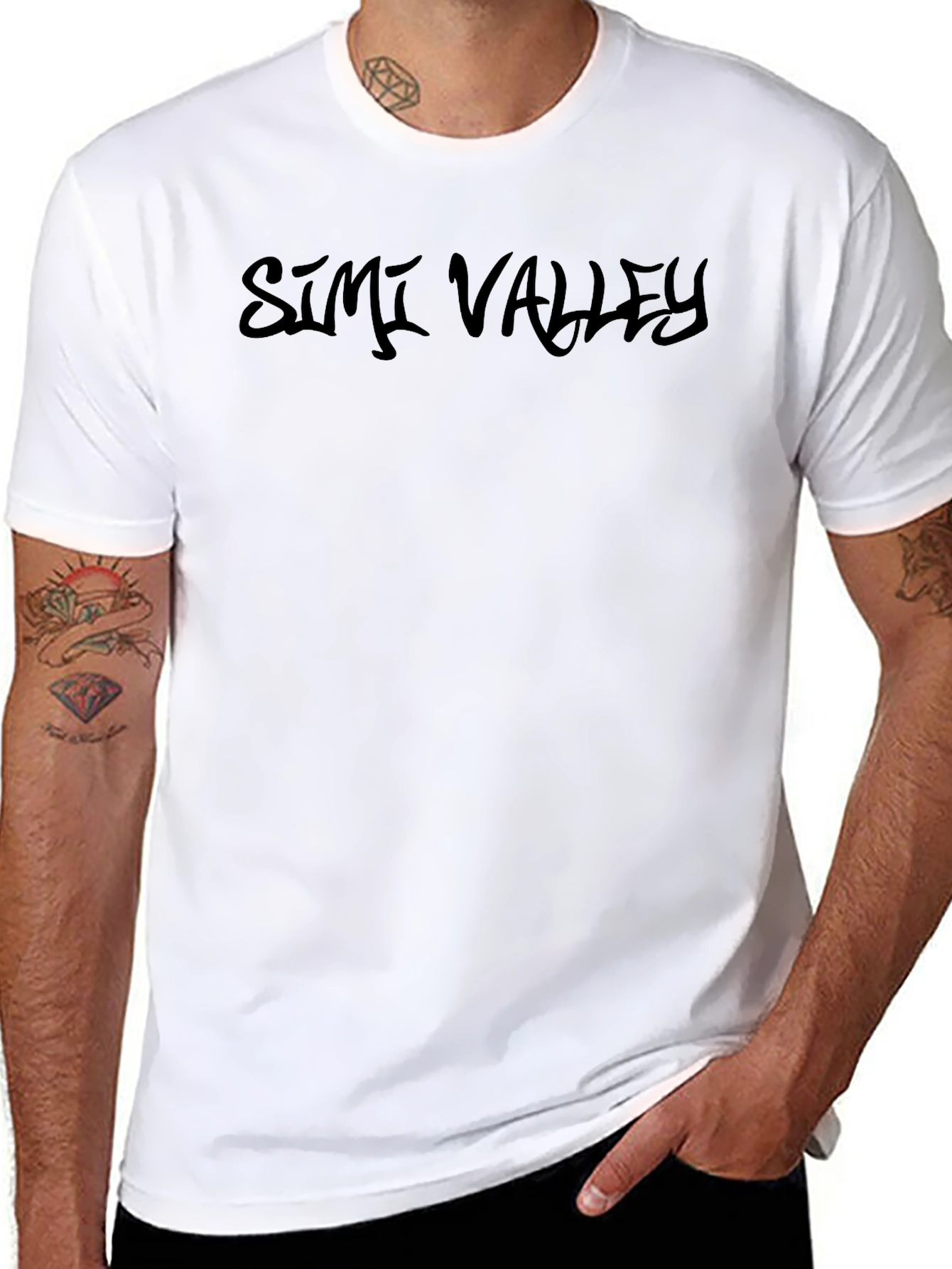Simi Valley Black Graphic T-Shirt