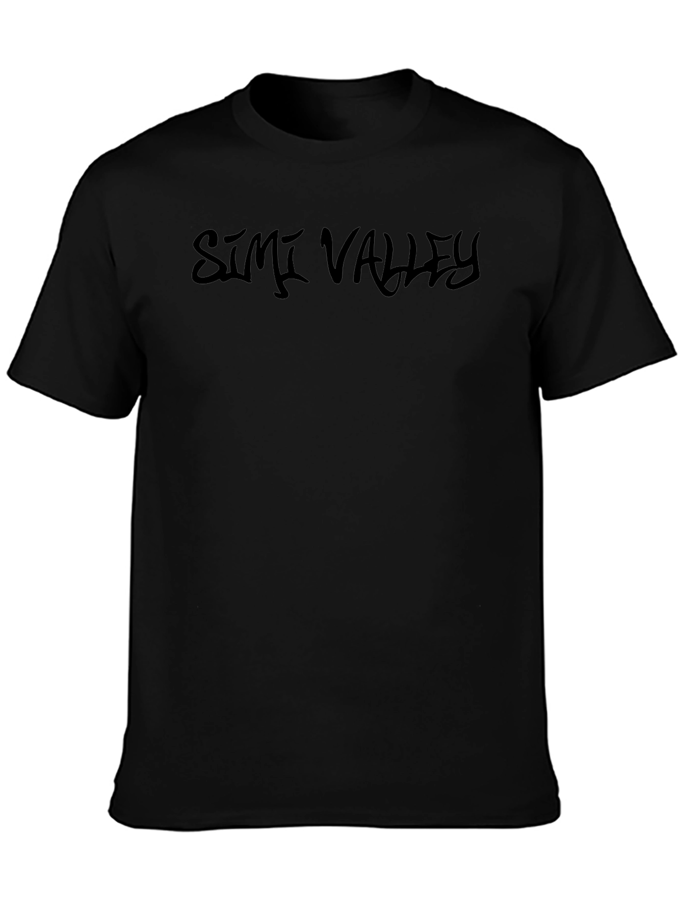 Simi Valley Black Graphic T-Shirt