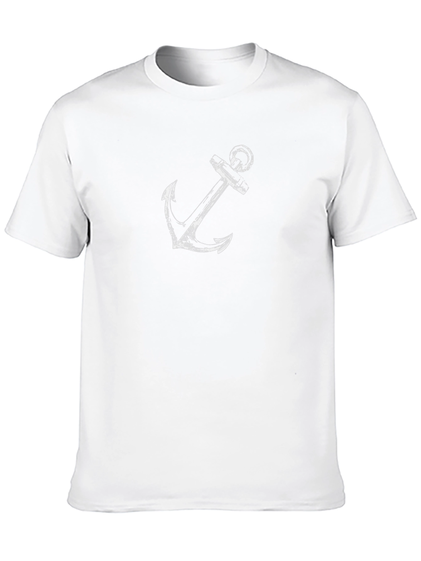 Anchor Graphic Print Black T-Shirt