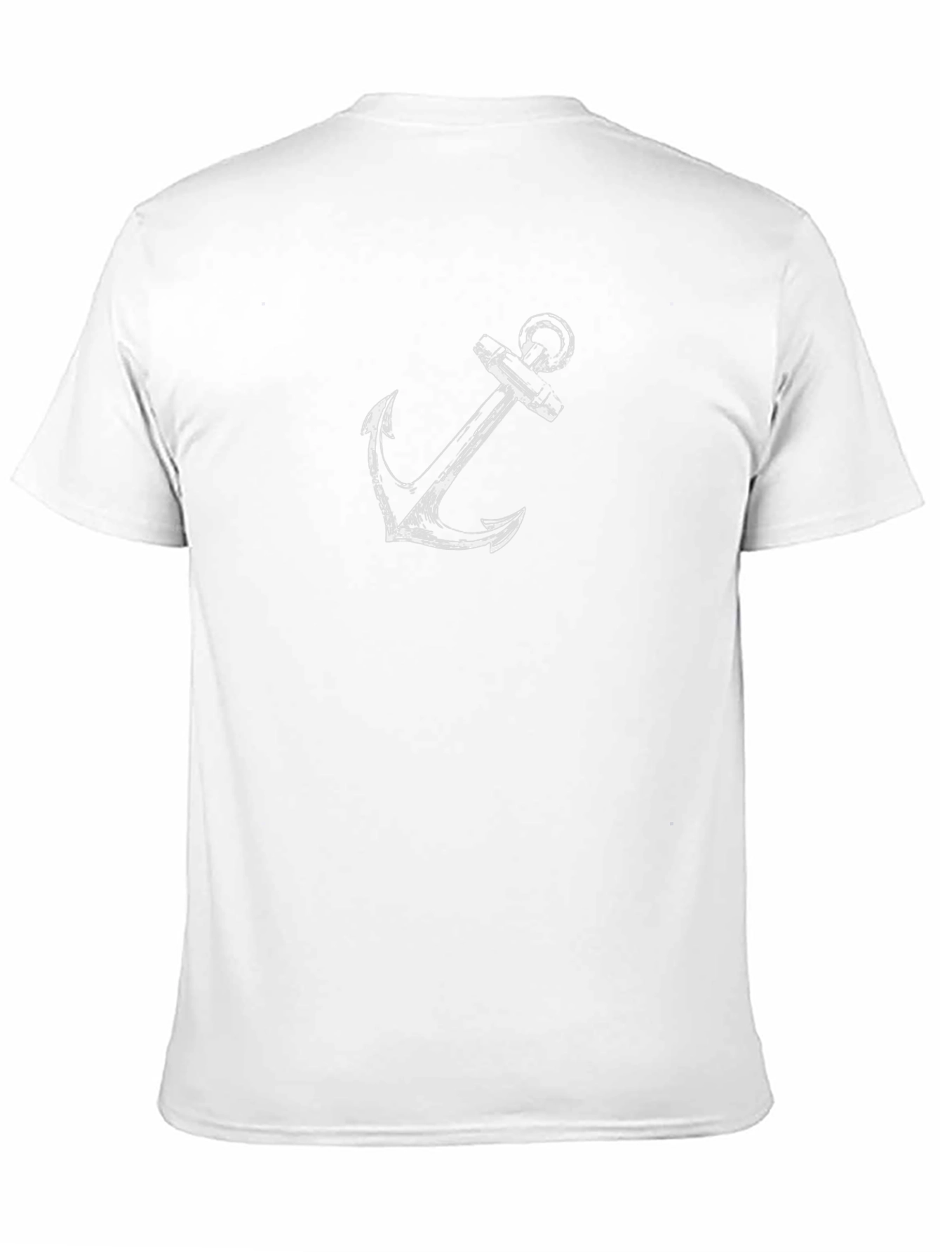 Anchor Graphic Print Black T-Shirt