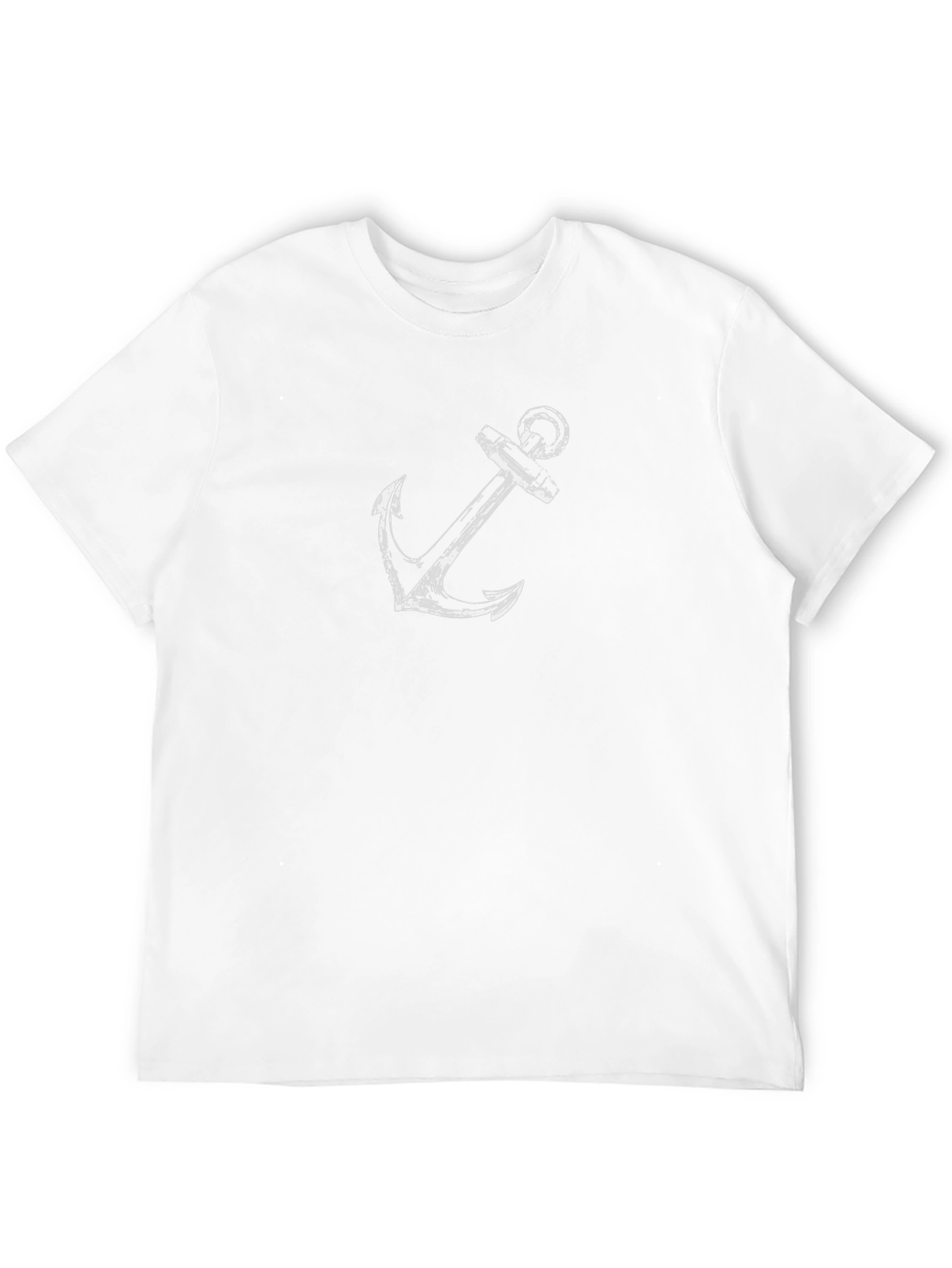 Anchor Graphic Print Black T-Shirt
