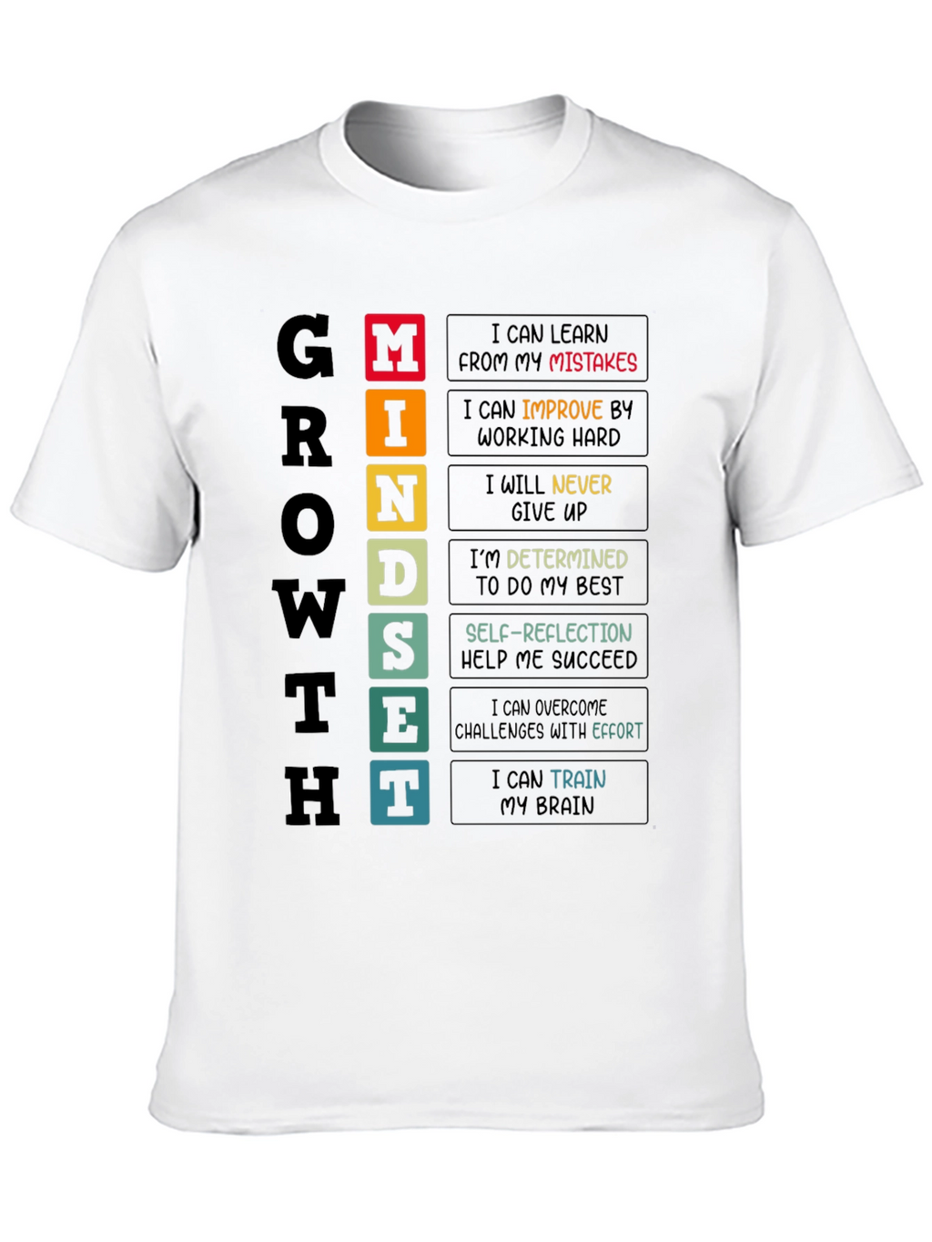 Growth Mindset T-Shirt - Motivational Tee