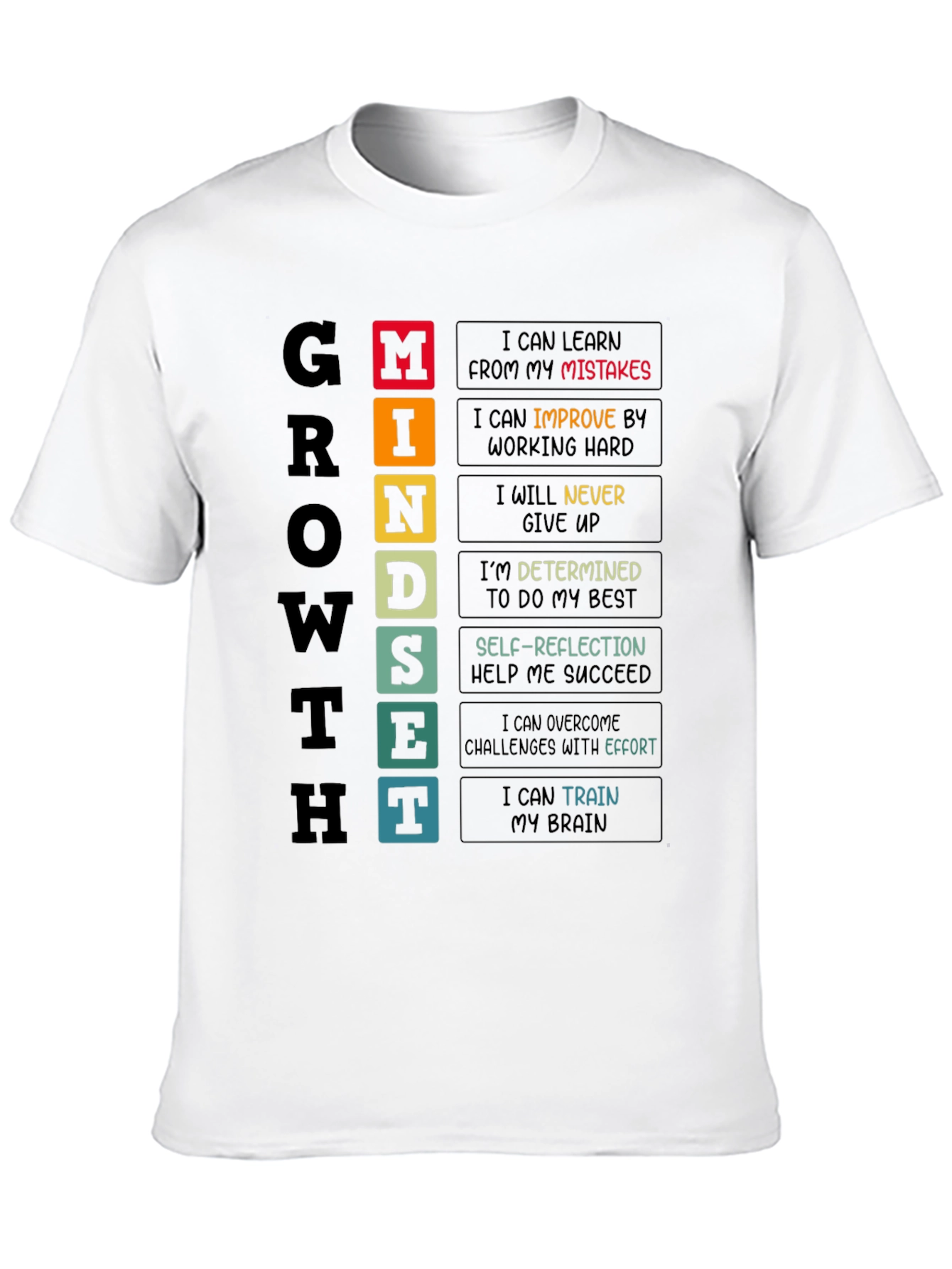 Growth Mindset T-Shirt - Motivational Tee