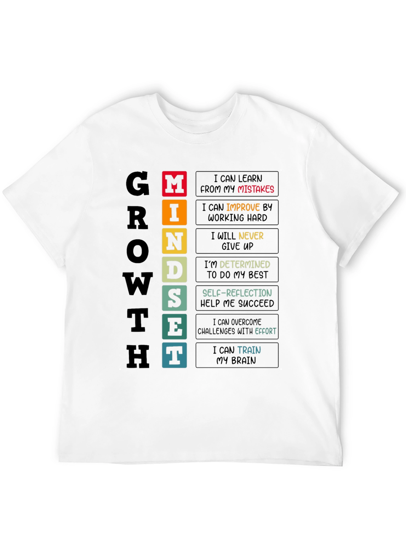 Growth Mindset T-Shirt - Motivational Tee