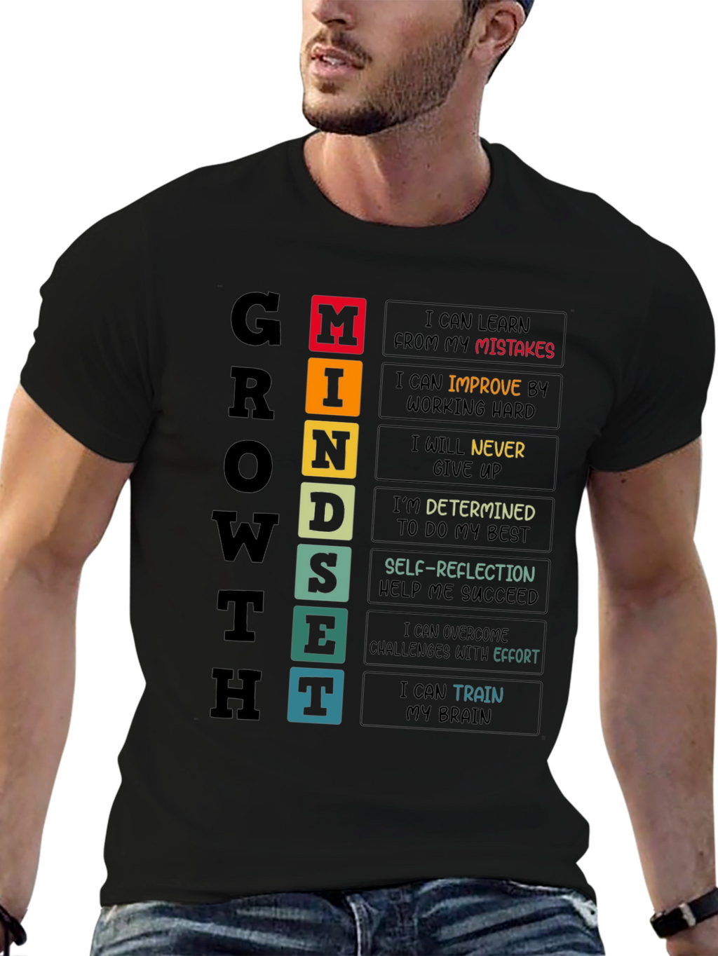 Growth Mindset T-Shirt - Motivational Tee